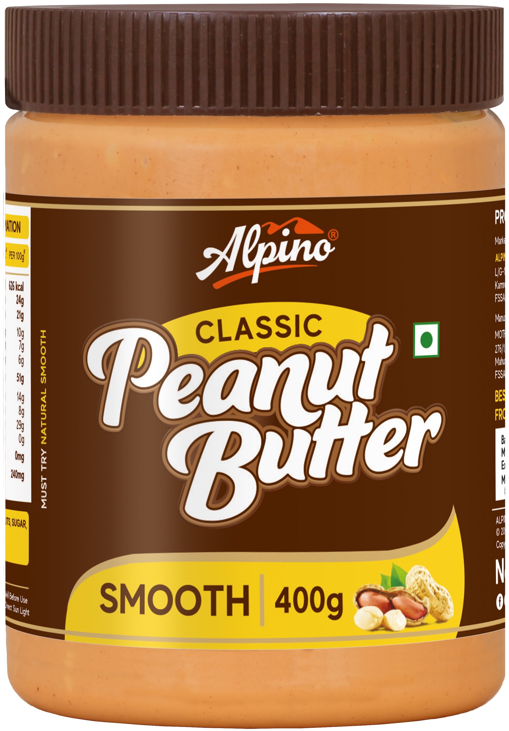 

Alpino Classic Peanut Butter Smooth 400g