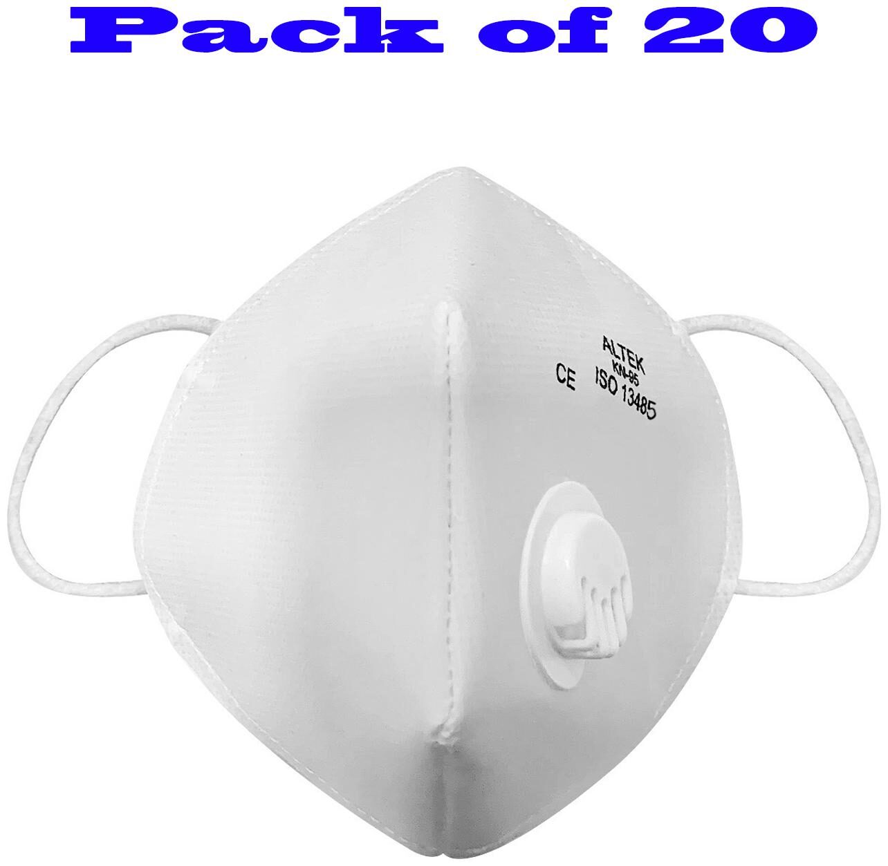 

Altek Anti Pollution Activate KN95 Face Mask(Washable and Reusable) (Pack of 20)