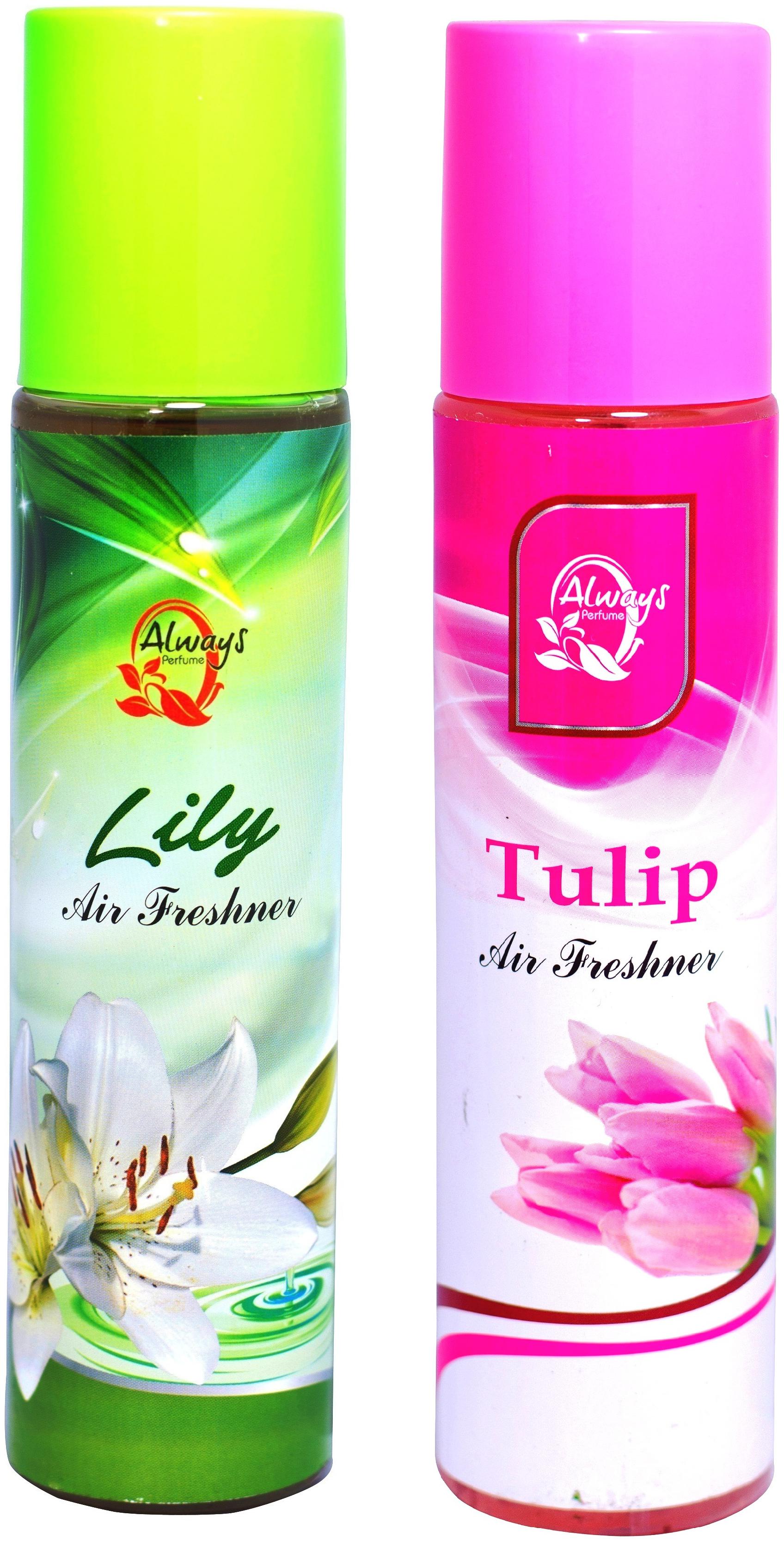 

Always Perfumes Lilly 250ml Tulip 250ml 4in 1 Natural Fragrance Air Freshener (Pack of 2)