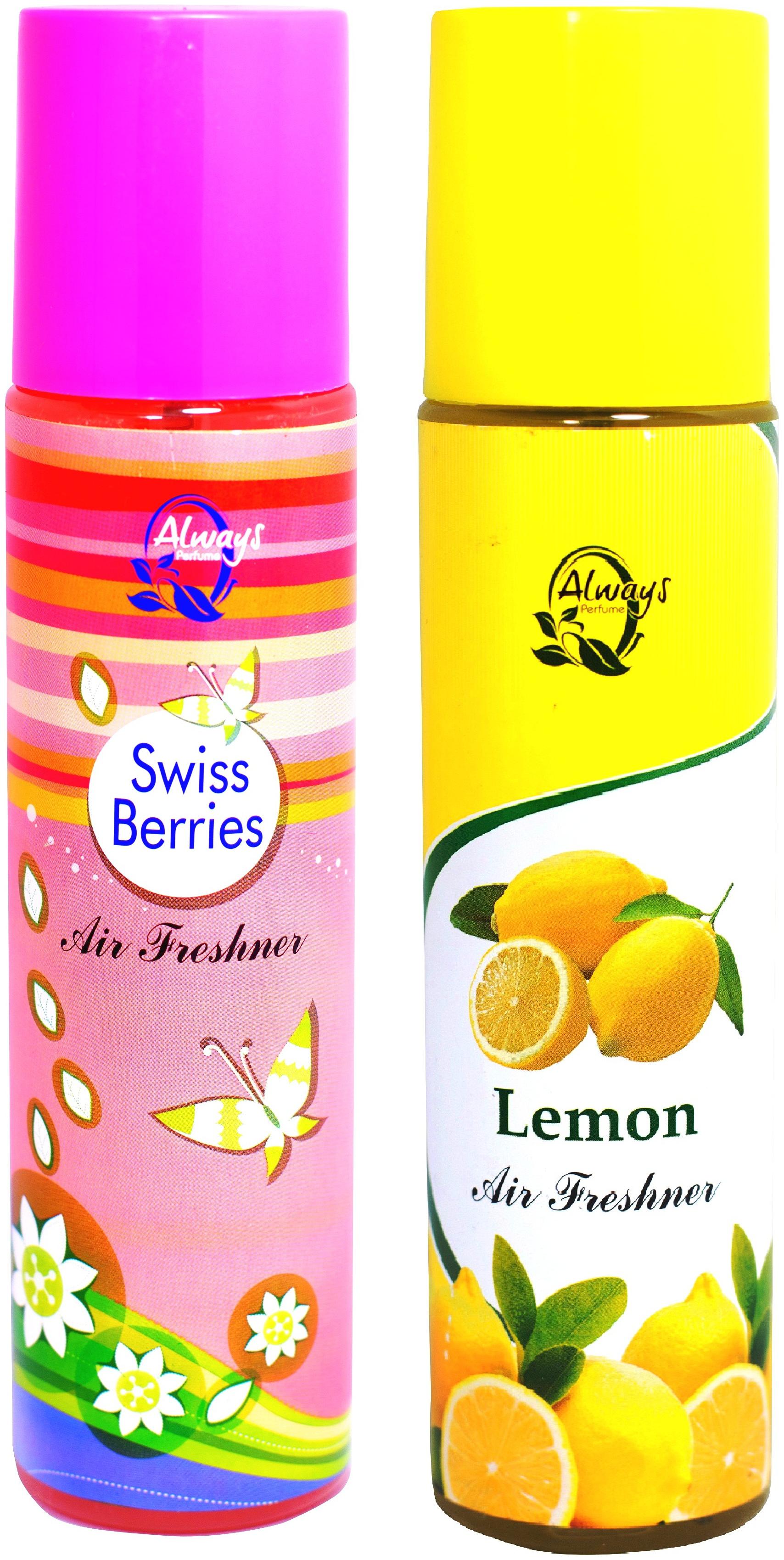

Always Perfumes Swiss Barries Lemon Premium Air Freshener 250ml (Pack Of 2)