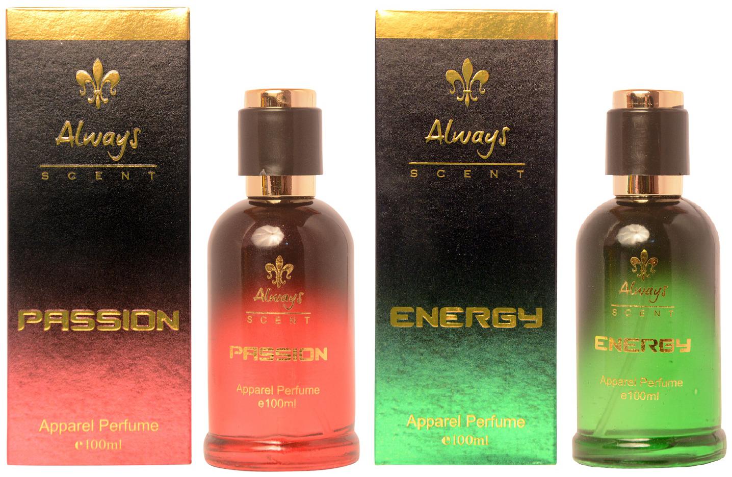 

Always Perfumes Energy 100ml Passion Eau De Perfumes For Men Women 100ml (Pack of 2)