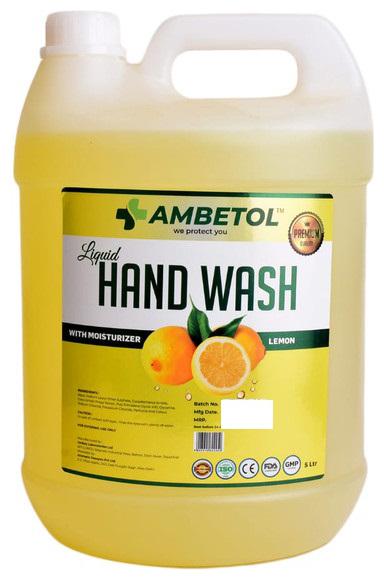 

Ambetol Liquid Handwash With Moisturizer Enriched with the Goodness of Lemon-5 L (Pack Of 1)