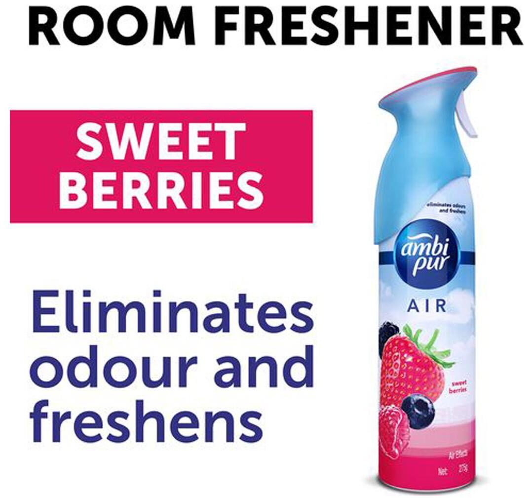 

Ambi pur Air Effect Air Freshener Sweet Berries 275 ml