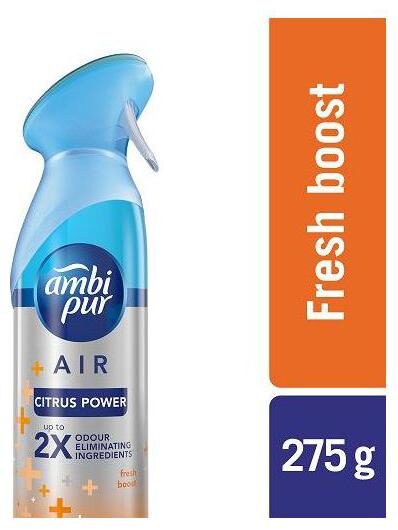 

Ambi pur Air Freshener Spray - Citrus Power Odour Eliminating Fresh Boost 275 g