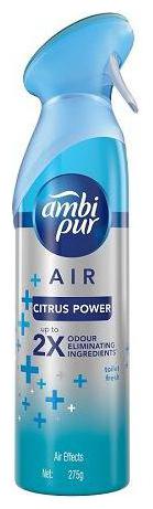 

Ambi pur Air Freshener Spray - Citrus Power Odour Eliminating Toilet Fresh 275 g