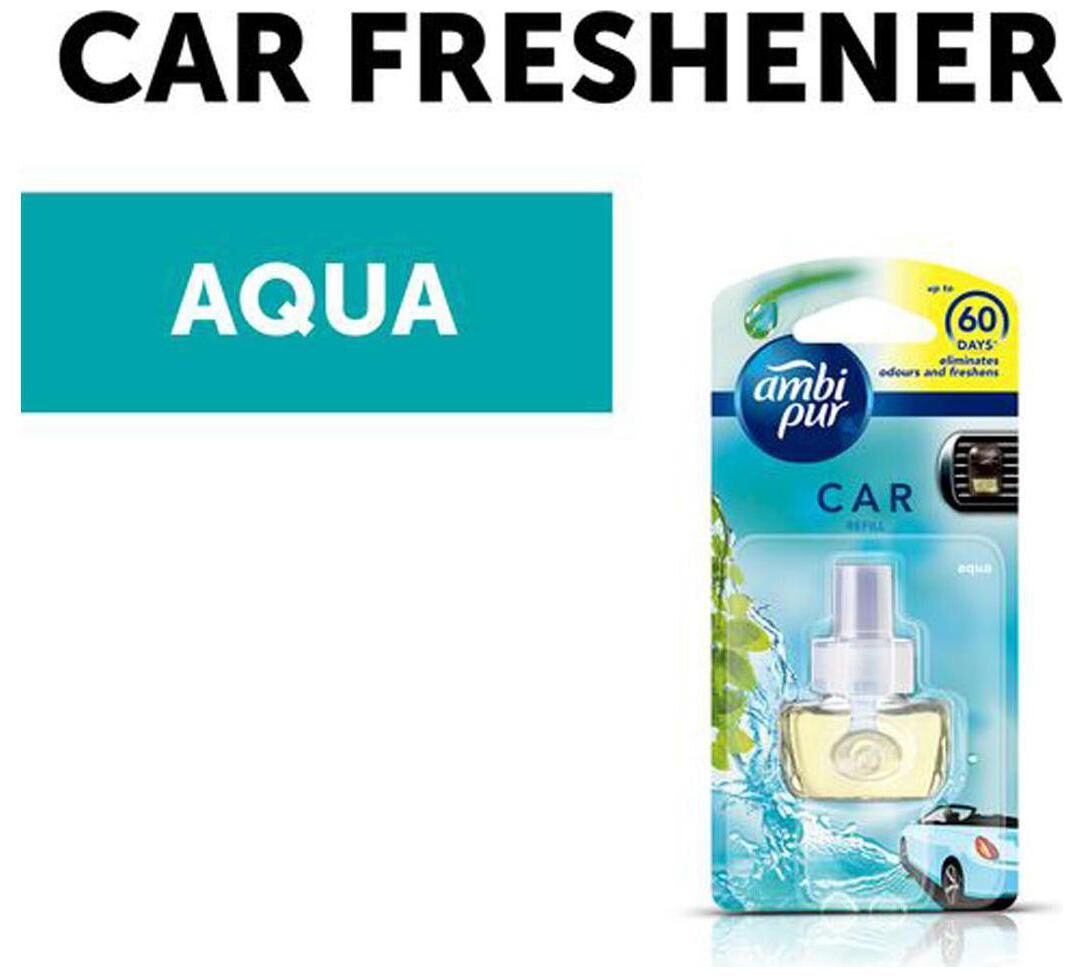 

Ambi pur Car Air Freshener Refill Aqua (Watery Citrus Freshness) 7 5 ml