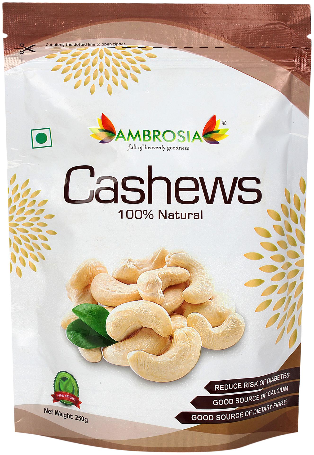 

Ambrosia Cashew (Kaju) 250 g (Pack of 3)
