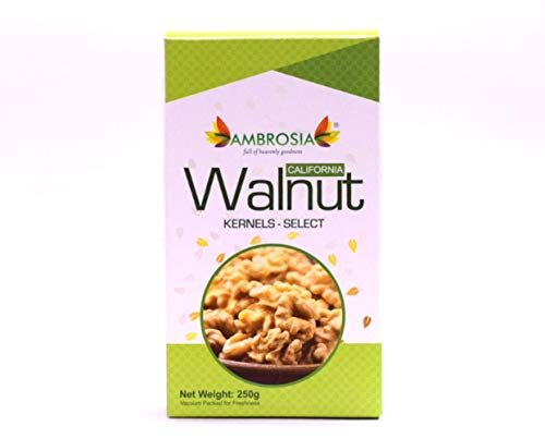 

Ambrosia Selected Caliornia Walnut Kernels 250 g (Pack of 1)