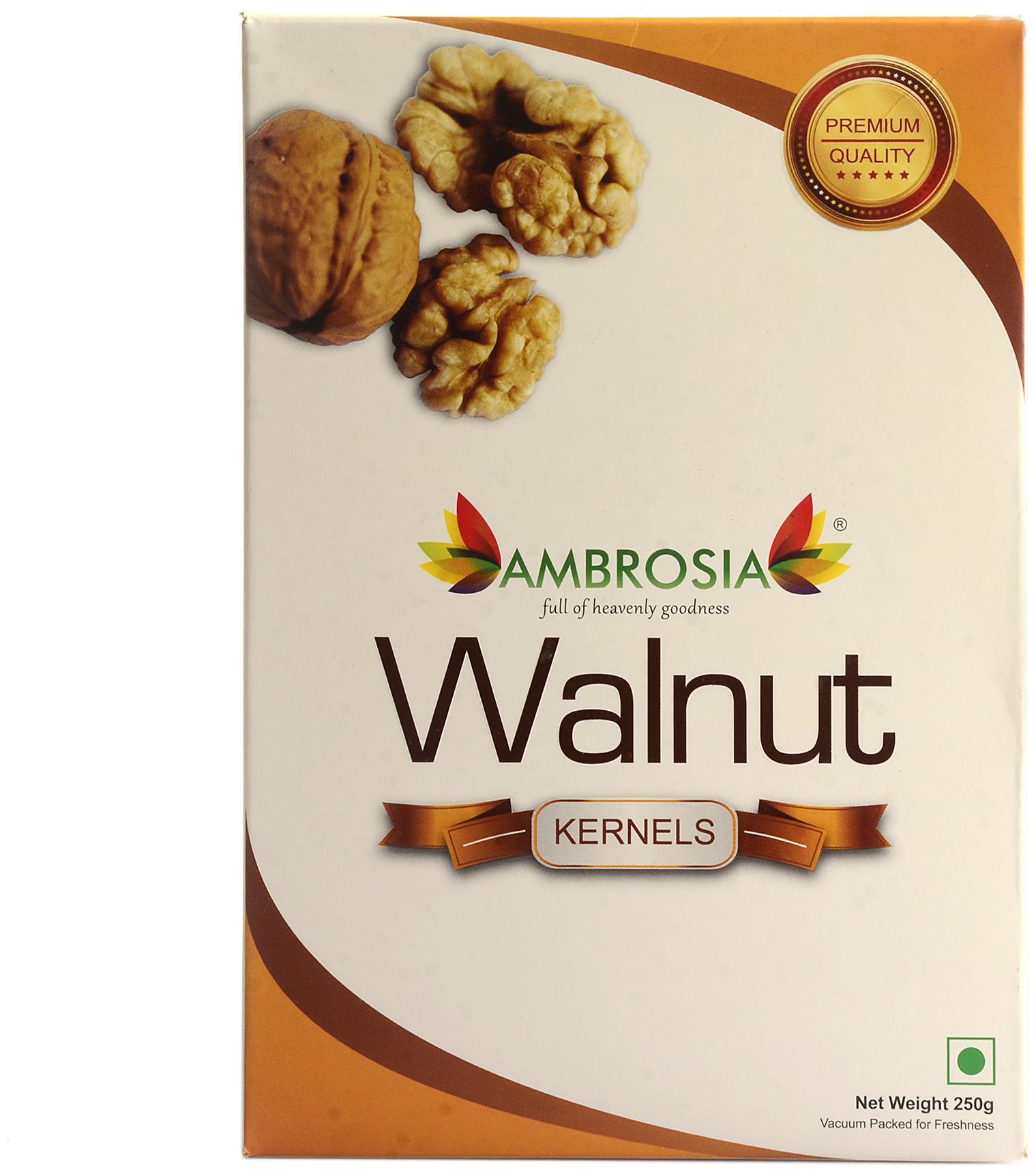 

Ambrosia Walnut Kernels Premium 250 g (Pack of 2)