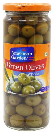 

American Garden Olives Whole - Green 450 g