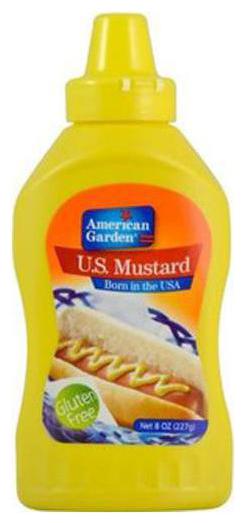 

American Garden Easy Squeeze - Yellow Mustard 227 g