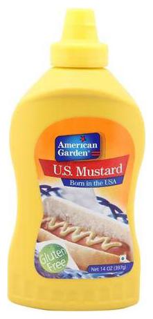 

American Garden Easy Squeeze - Yellow Mustard 397 g