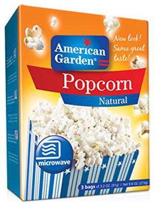 American Garden Microwave Popcorn Natural 273 G Online At American Garden Microwave Popcorn