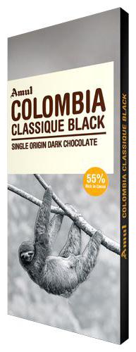 

Amul Colombia Classique Black Single Origin Dark Chocolate 55 Dark 125 g
