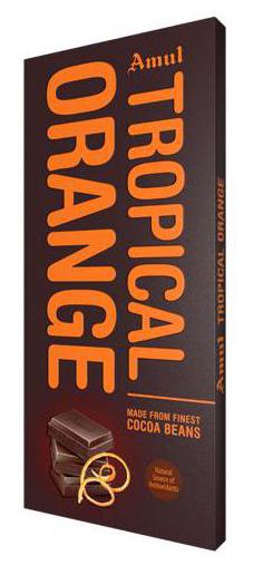 

Amul Dark Chocolate Tropical Orange 150 g