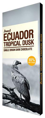 

Amul Ecuador Tropical Dusk Single Origin Dark Chocolate 55 Dark 125 g
