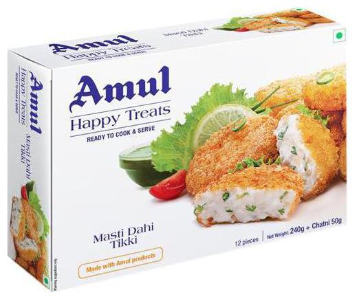 

Amul Happy Treats Ready to Cook Serve - Masti Dahi Tikki 300 g