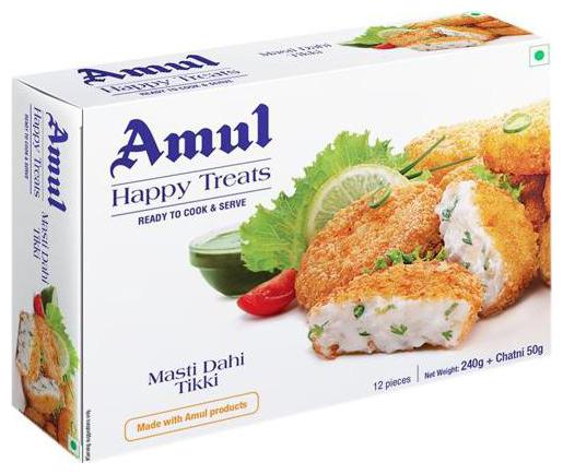 

Amul Happy Treats Ready to Cook Serve - Masti Dahi Tikki 300 g