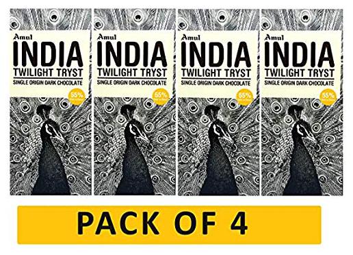 

Amul India Twilight Tryst Single Origin Dark Chocolate 125g (Pack of 4)