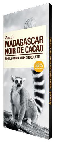 

Amul Madagascar Noir De Cacao Single Origin Dark Chocolate 55 Dark 125 g