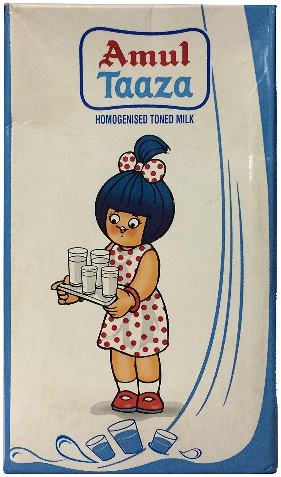 

Amul Taaza Homogenised Toned Milk 1L