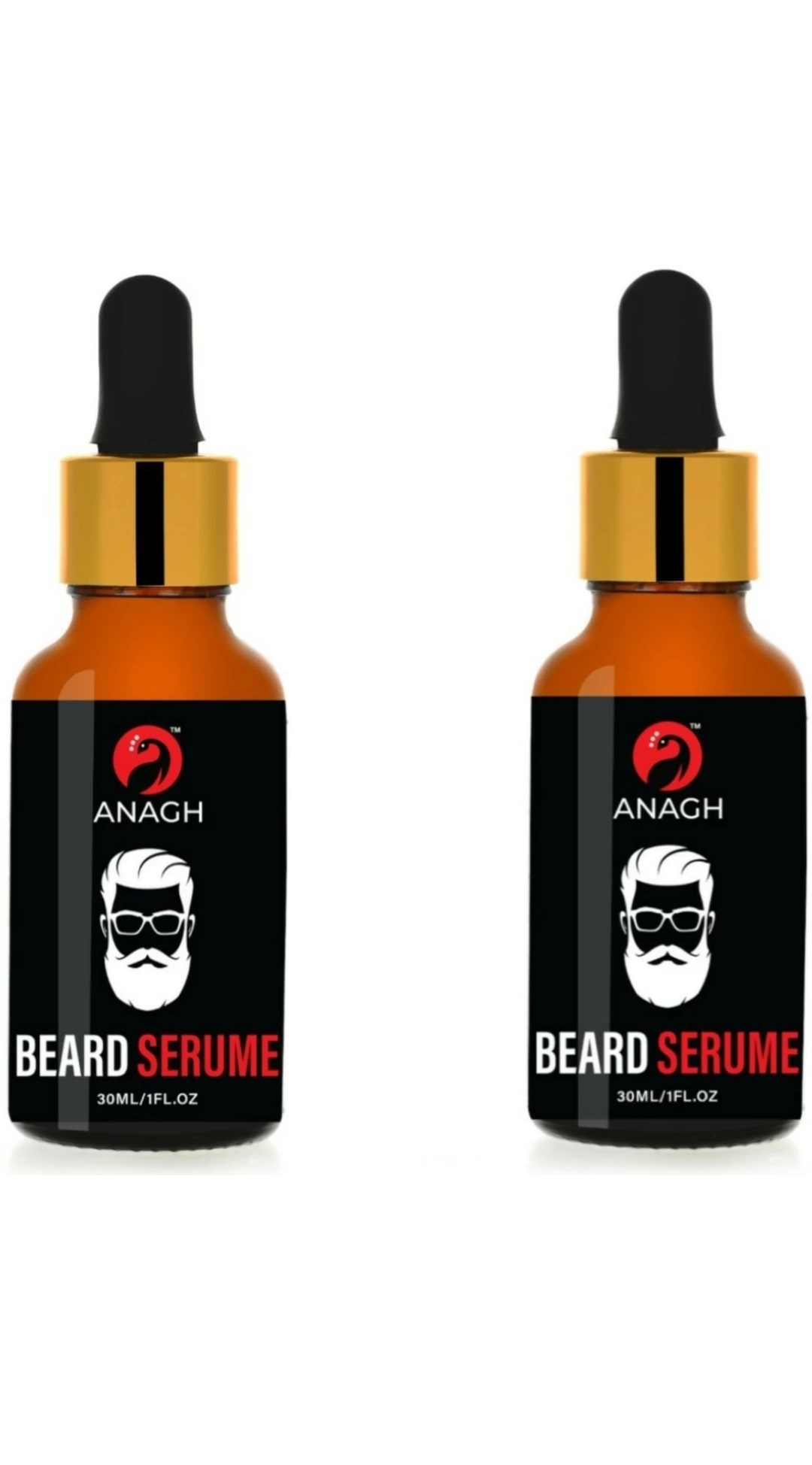 

ANAGH bread instant 100 Hair Oil (30 ml) Beard Serum (Pack of 2)