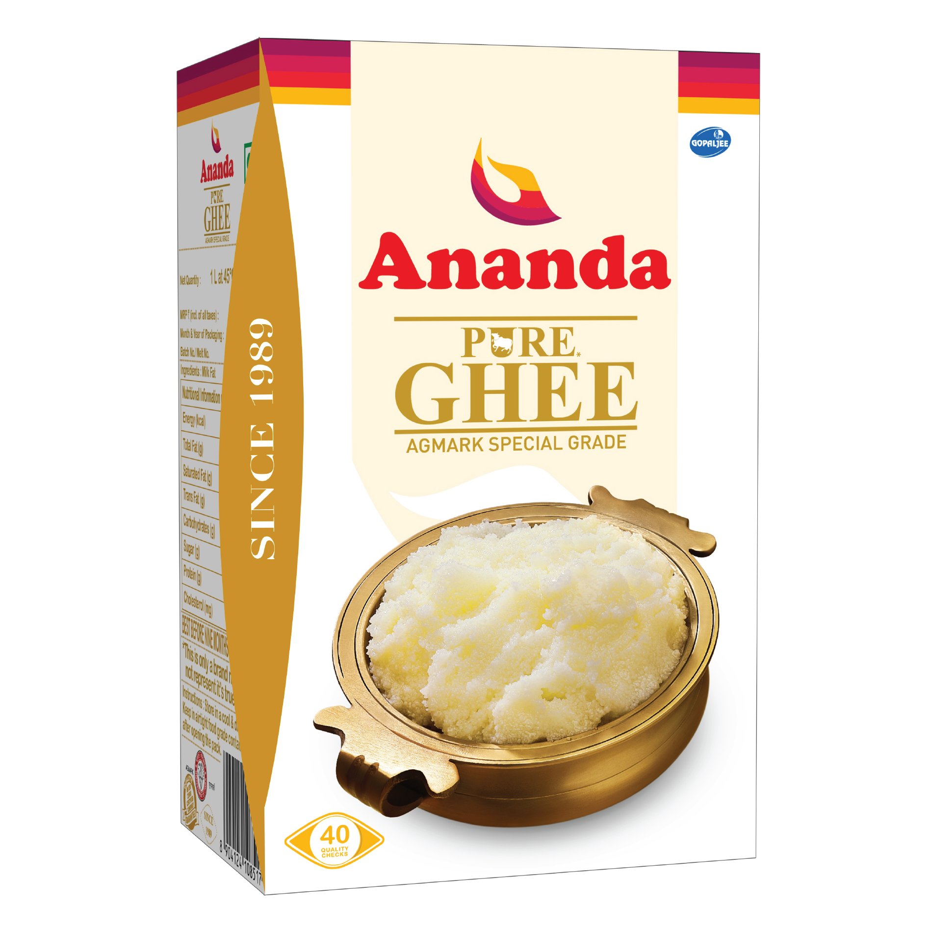 

Ananda Desi Ghee 1L Pack of 1