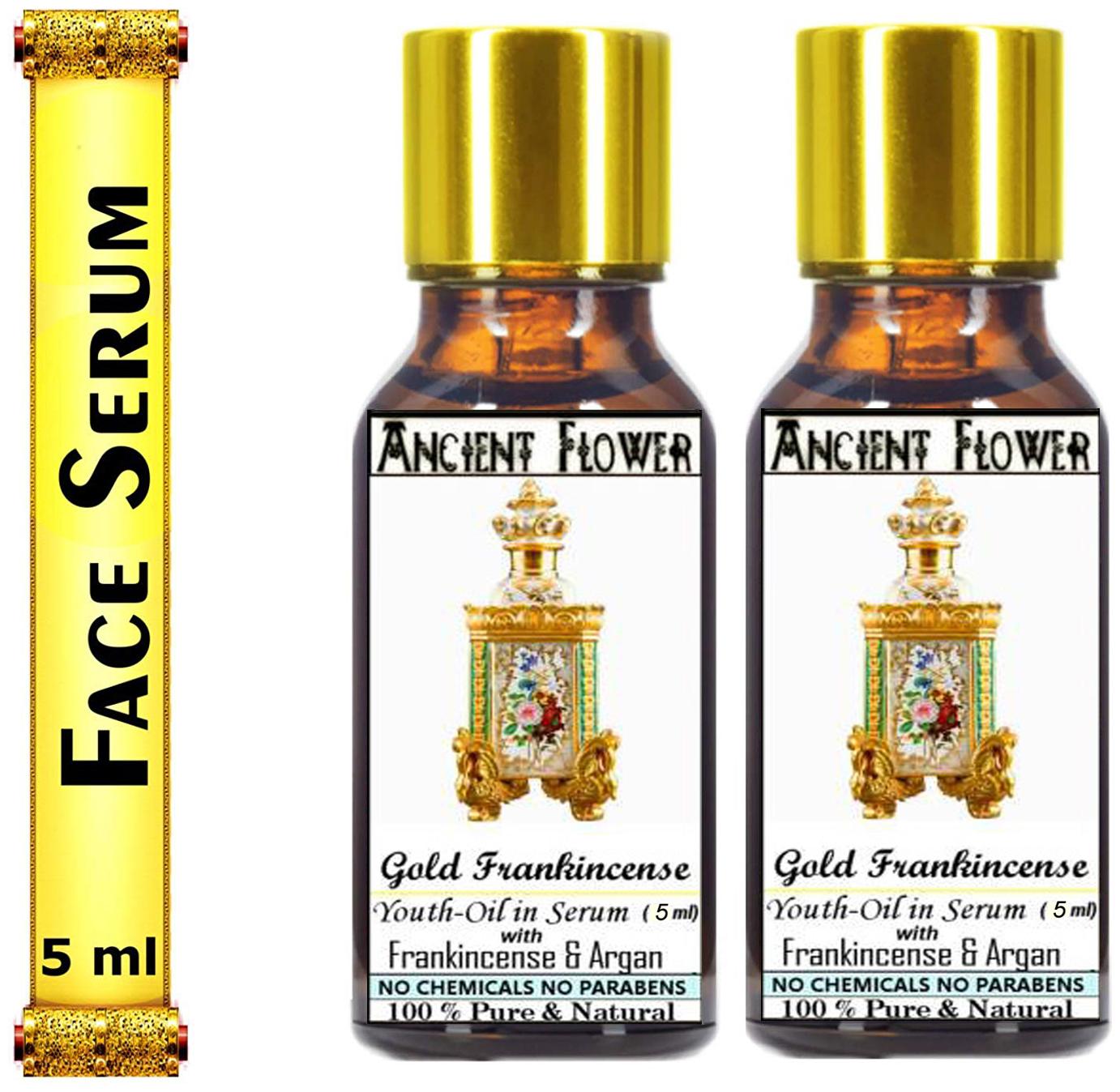 

Ancient Flower - Gold Frankincense - Youth Oil In Serum (Frankincense and Argan) (5 ml)combo (Pack of 2)
