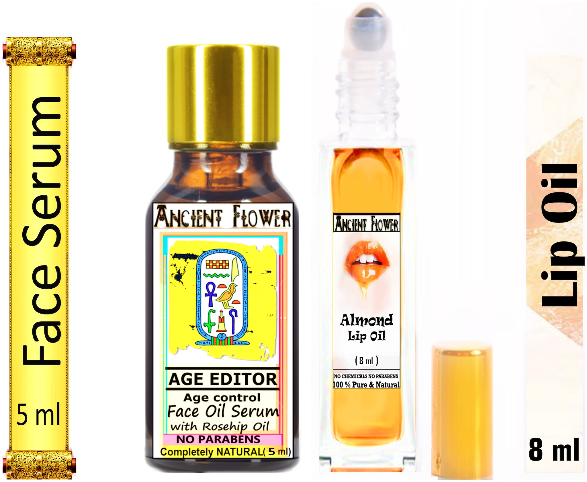 

Ancient Flower Age Editor Night Face serum 5 ml Almond Lip Oil 8 ml (Pack Of 2)