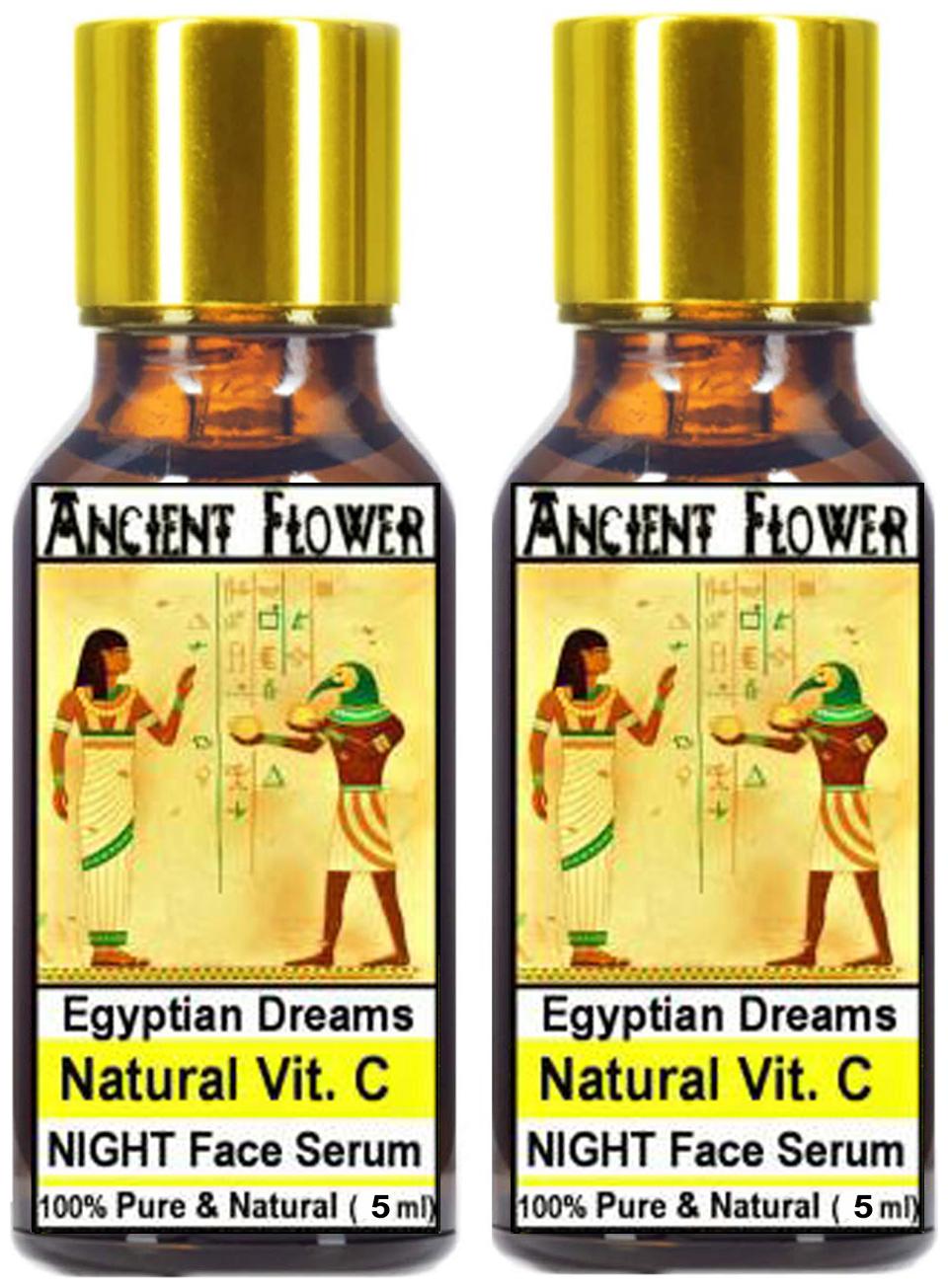 

Ancient Flower Egyptian Dreams Natural Vitamin C Night Face Serum 5 ml combo (Pack of 2)