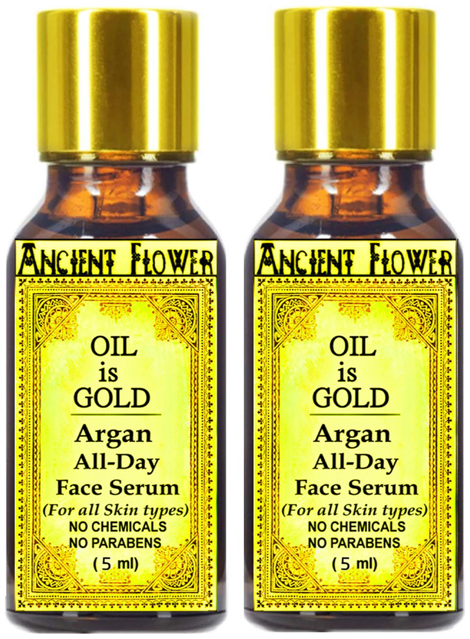 

Ancient Flower Oil Is Gold Argan All Day Face Serum 5 ml combo (Pack of 2)
