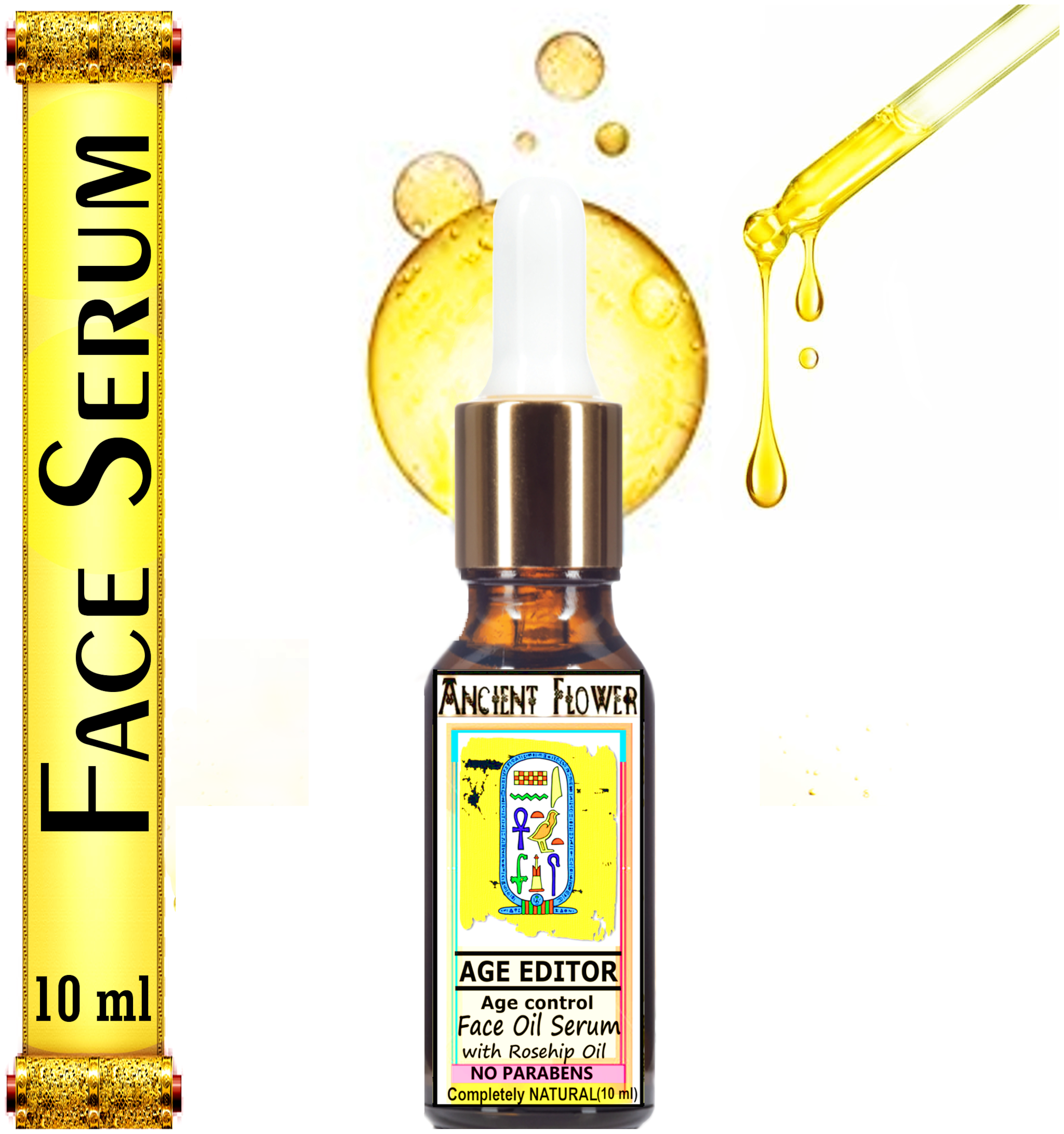 

Ancient Flower - Age Editor - Age Control Face Oil Serum With Rosehip Oil (10 ml)