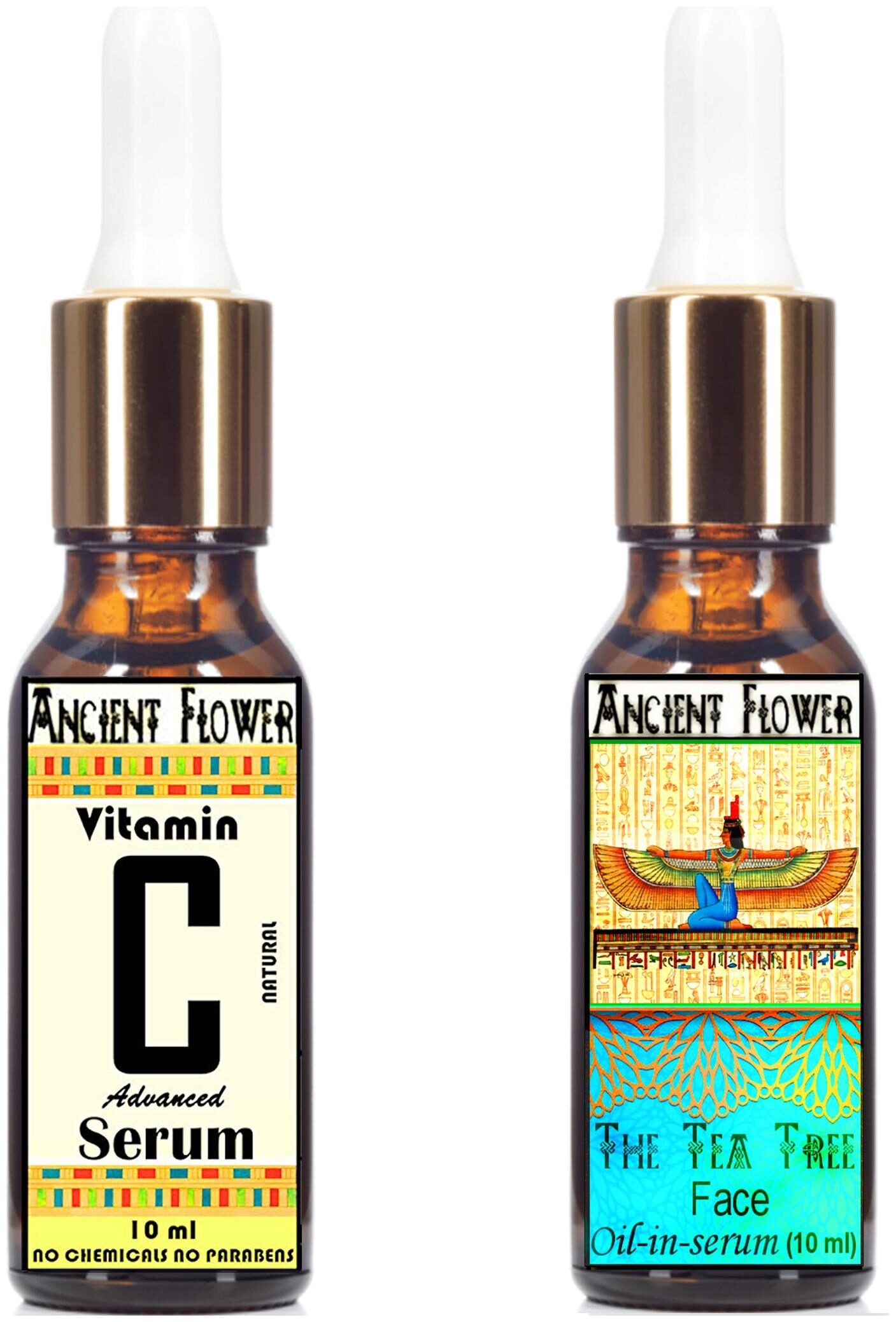 

Ancient Flower - The Tea Tree - Anti Acne - Day Face Serum (10ml) Vitamin C Face Serum (natural) (10ml) (Pack of 2)