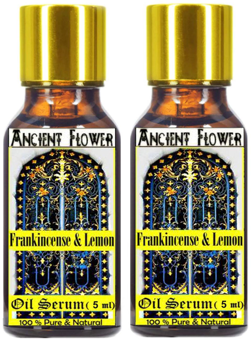

Ancient Flower Frankincense and Lemon Oil In Serum 5 ml Combo (Pack Of 2)