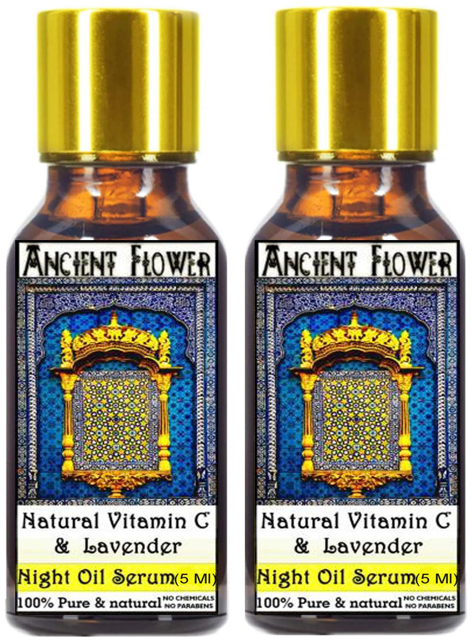 

Ancient Flower Natural Vitamin C and lavender Night Face Serum 5 ml combo (Pack of 2)