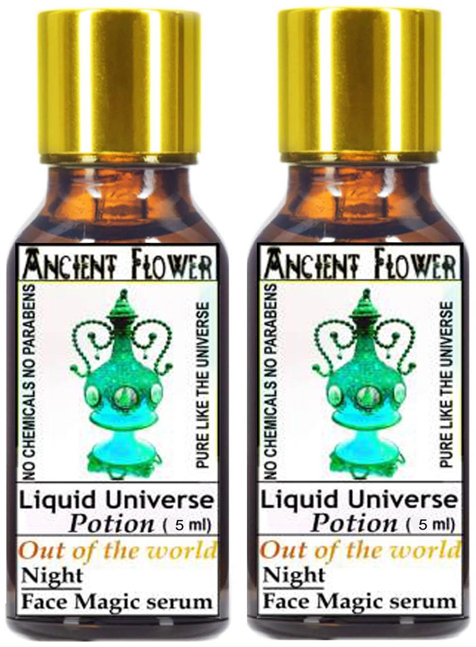 

Ancient Flower Liquid Universe Out Of The World Night Face Magic Serum 5 ml (Pack Of 2)