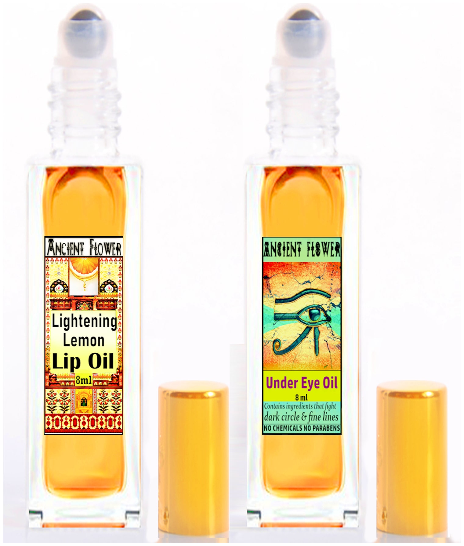 

Ancient Flower - Lightening Lemon Lip Oil Under Eye Oil 8ml (Pack of 2)
