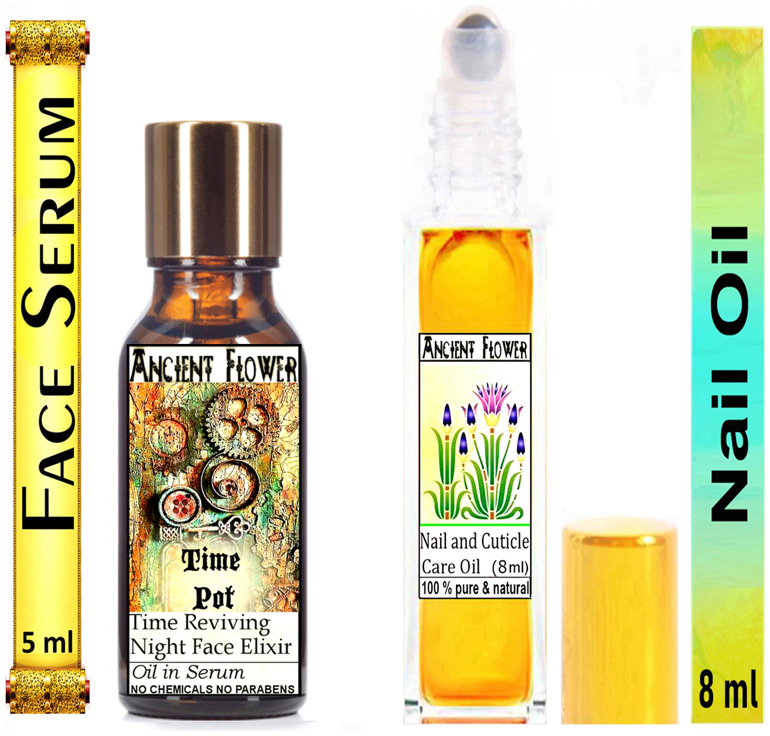 

Ancient Flower - Time Pot - Face Serum Nail Cuticle Care Oil (5ml 8 ml)