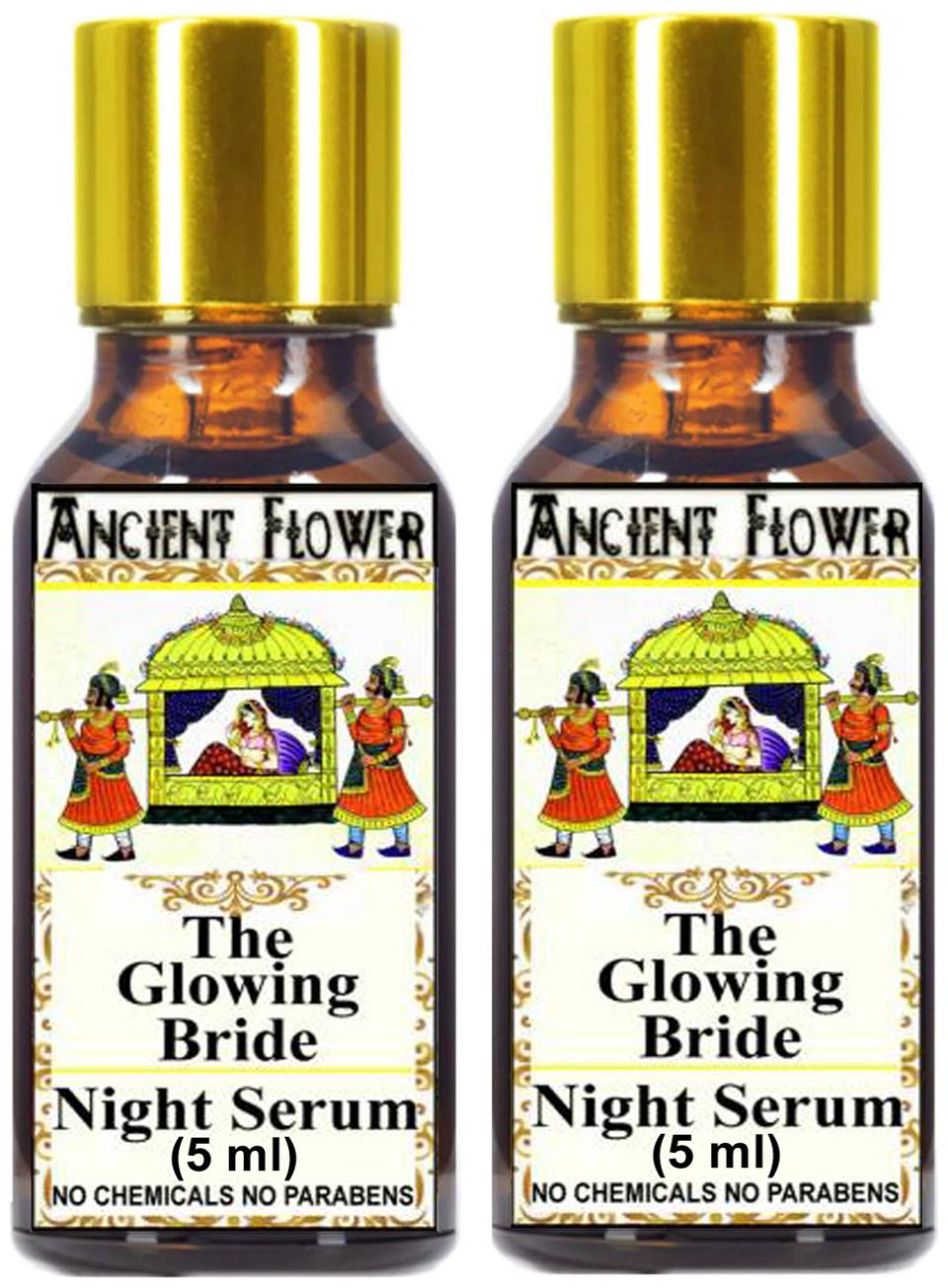 

Ancient Flower Glowing Bride Night Face Serum 5 ml combo (Pack of 2)