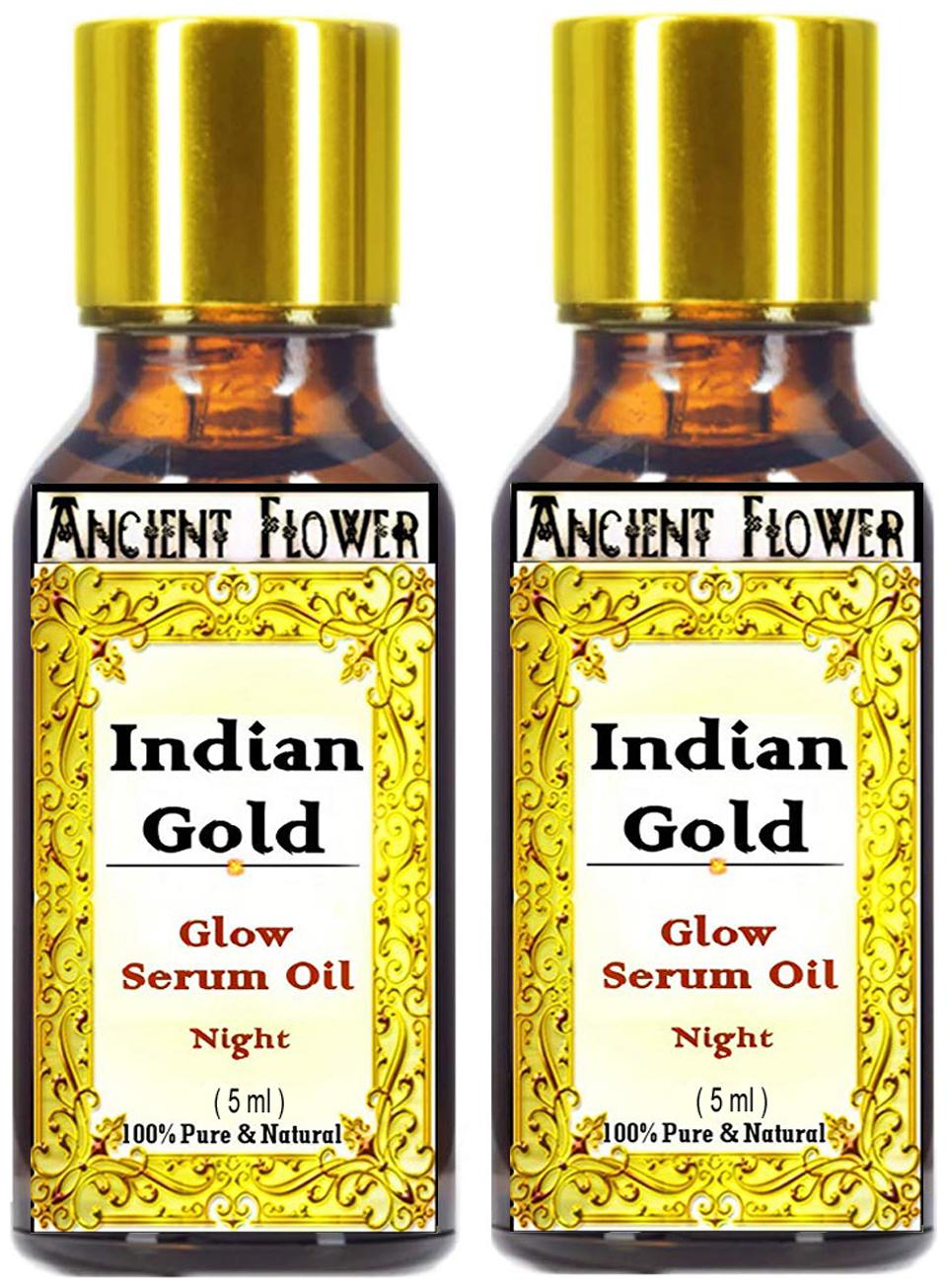 

Ancient Flower Indian Gold Face Glow Night Serum Oil 5 ml (Pack Of 2)