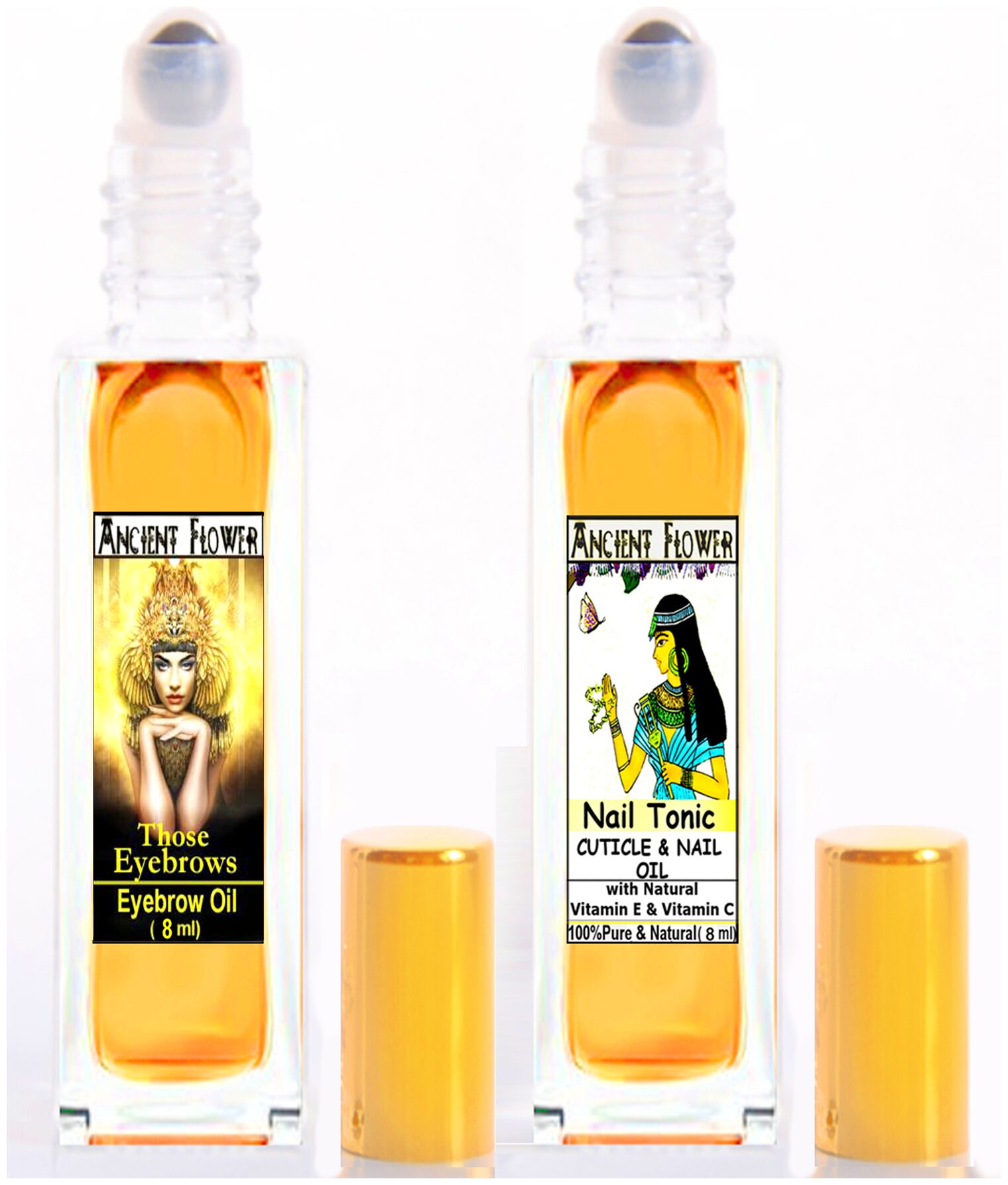 

Ancient Flower - Those Eyebrows Hair Oil Nail Tonic Cuticle And Nail Care Oil 8ml (Pack of 2)