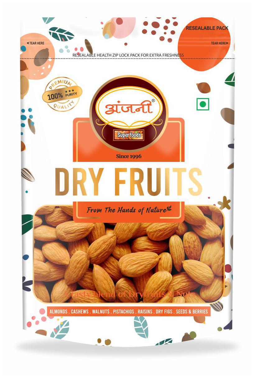Buy Anjani Raw California Almonds ( 1kg ) Online at Low Prices in India