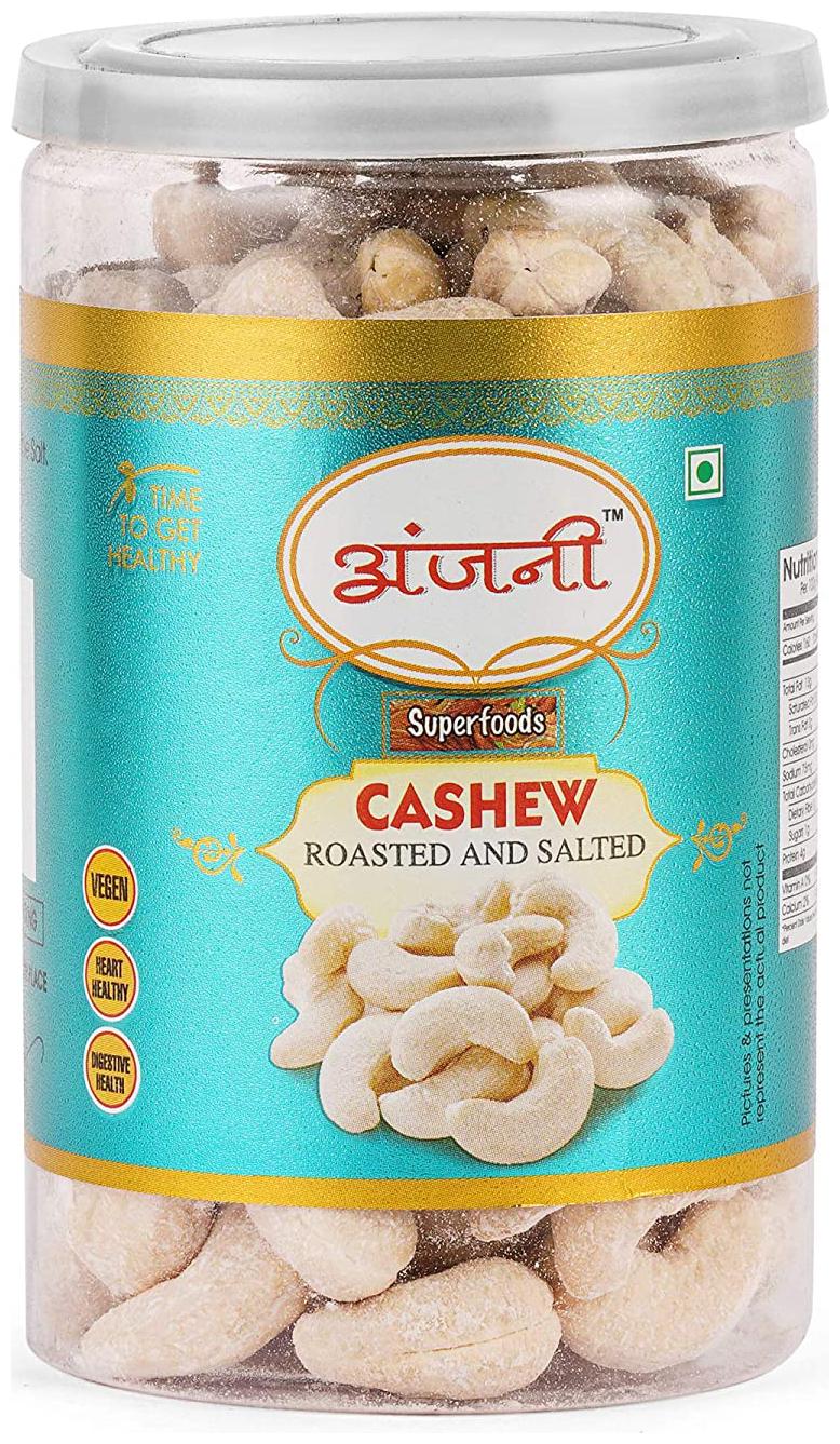 

Anjani Superfoods Roasted And Salted Premium Cashews ( 200g )