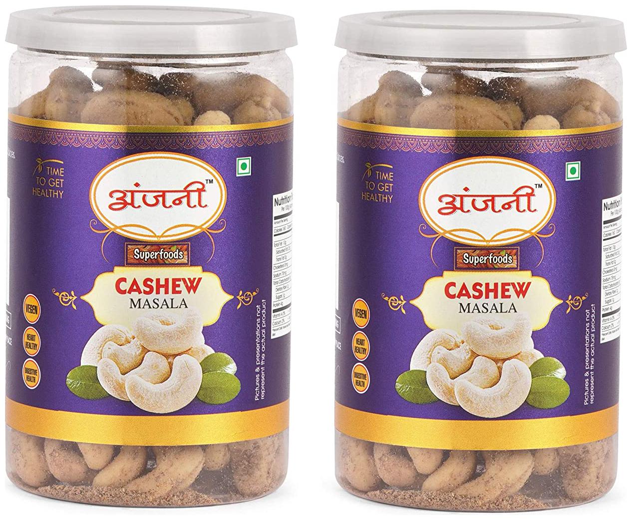 

Anjani Superfoods Masala Premium Cashews 200g (Pack Of 2)