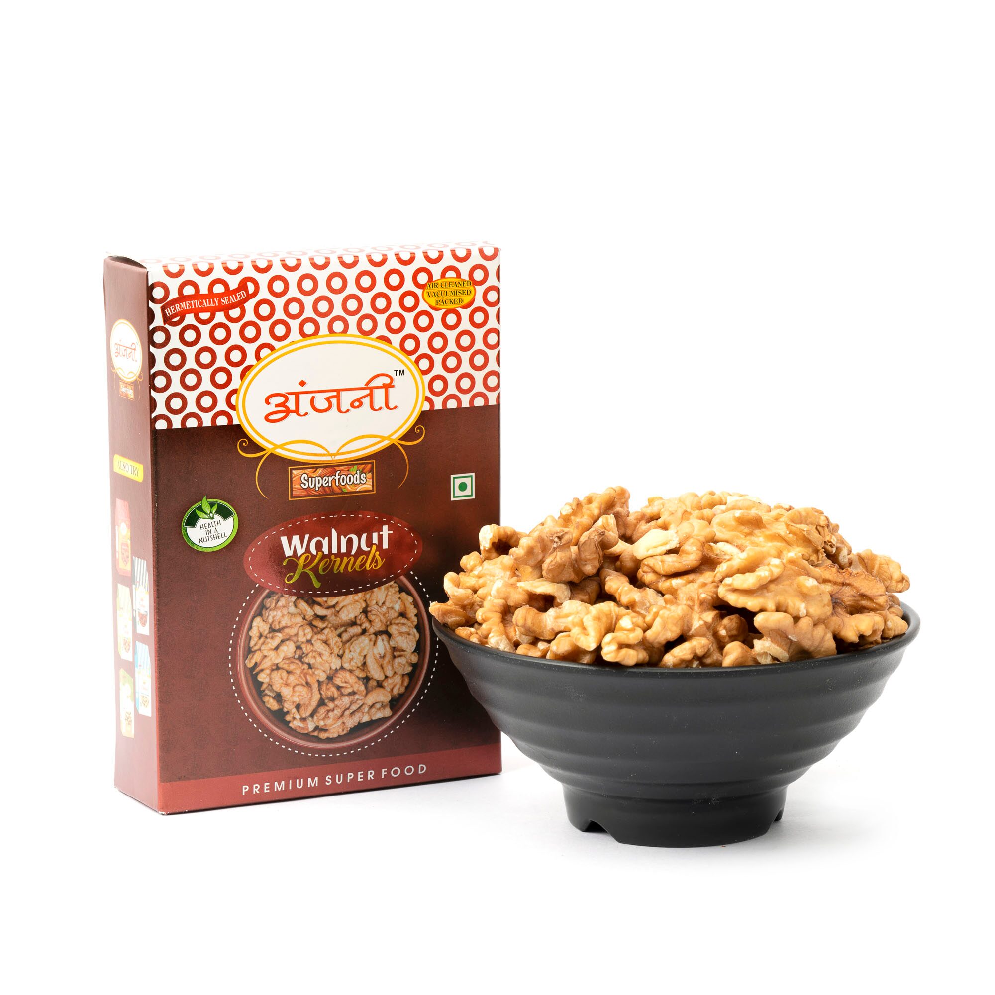 

Anjani Superfoods Premium California Walnut Amber Halves kernels 1kg (Pack of 4x250g)