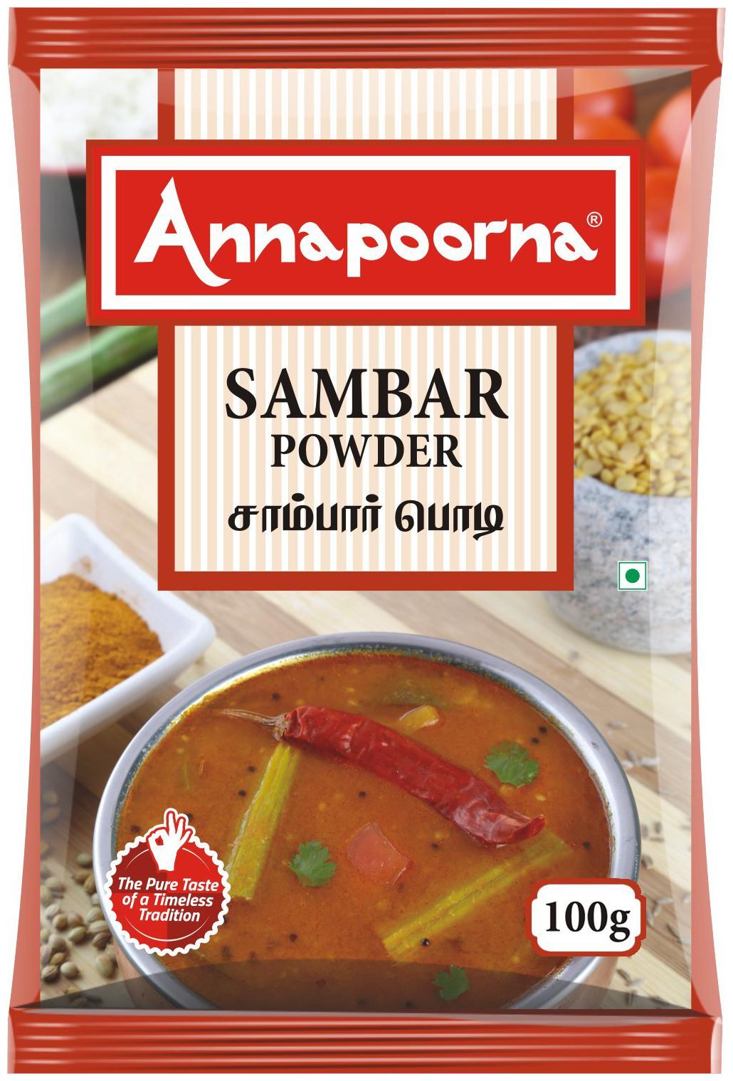 

Annapoorna Powder - Sambar 100 g