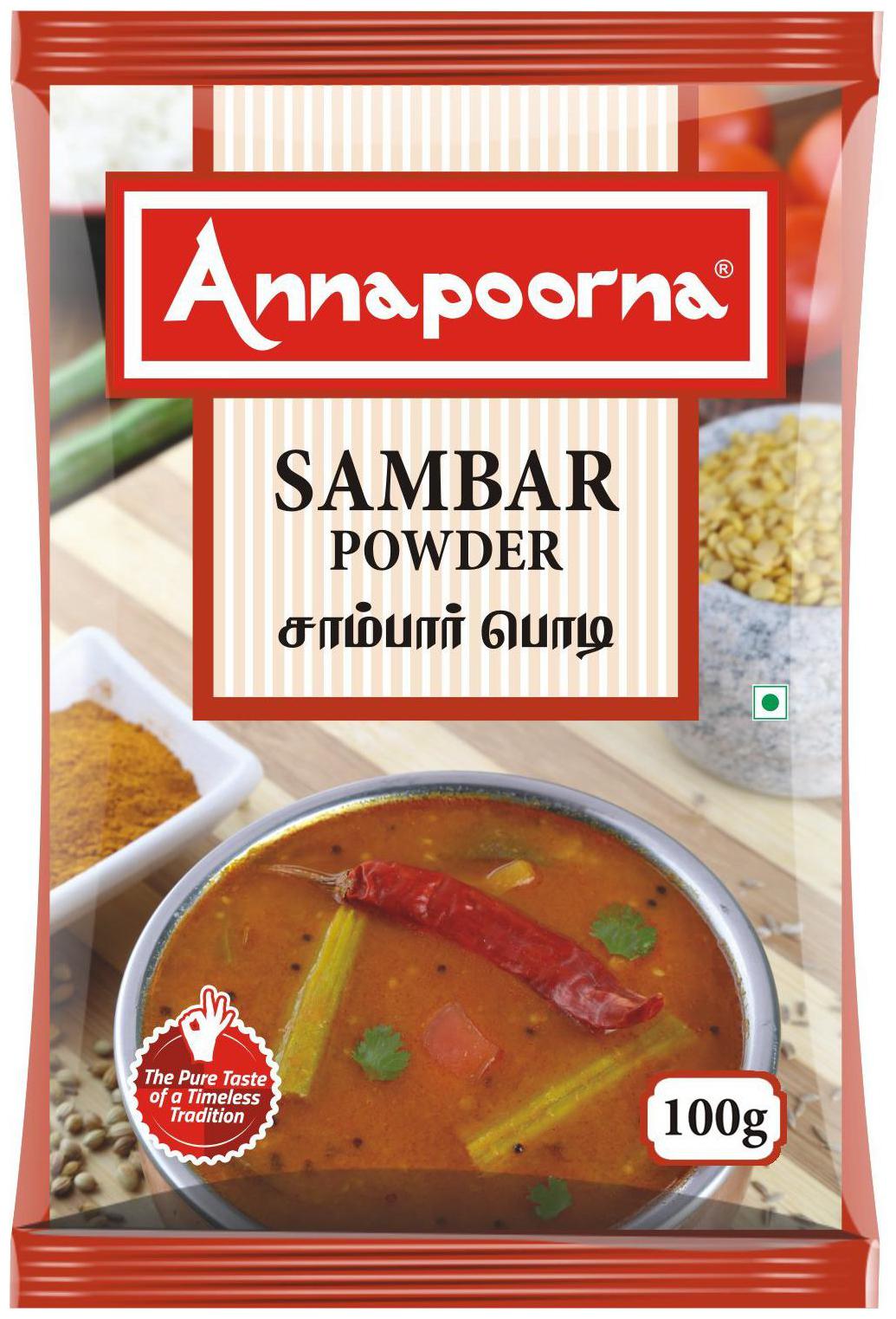 

Annapoorna Powder - Sambar 100 g