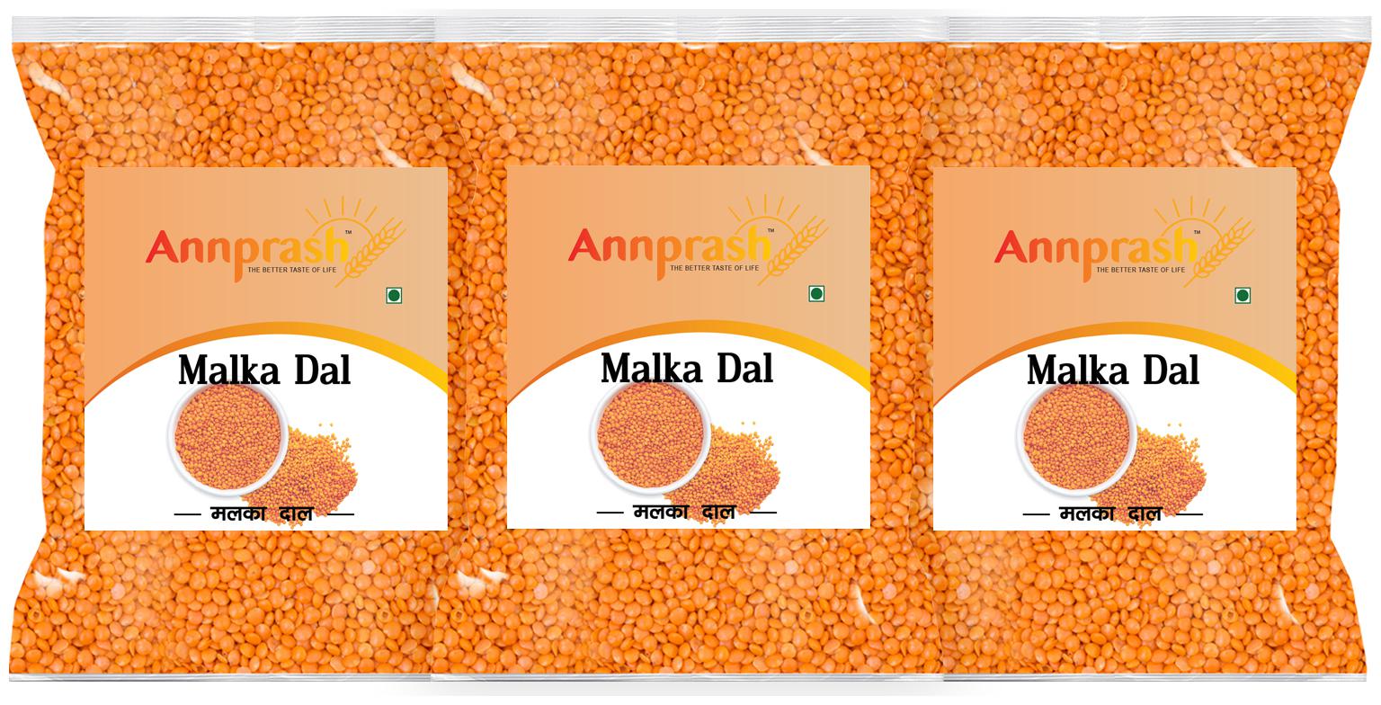 

ANNPRASH Premium Quality Malka Dal Split 1 kg (Pack Of 3)