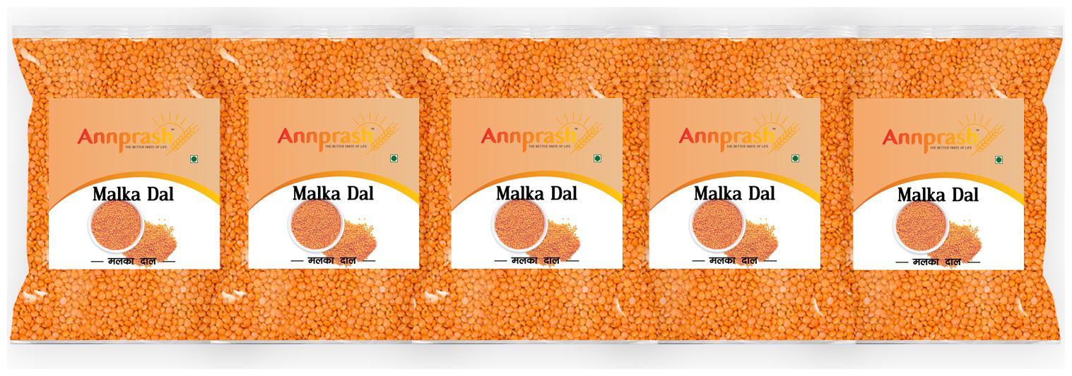 

ANNPRASH Premium Quality Malka Dal Split 500g (Pack Of 5)
