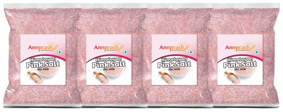 

ANNPRASH PREMIUM HIMALAYAN PINK SALT SENDHA NAMAK 500g (Pack Of 4)